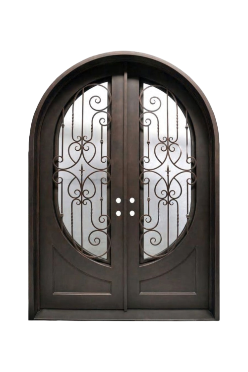 Ornate Passage Double Iron Door – Timeless Detail and Luxury Design by Nationwide Iron Works