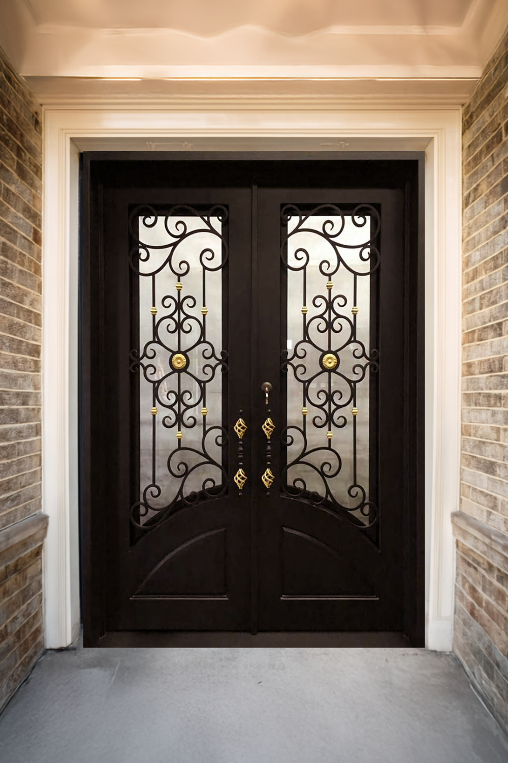 Gilded Flower Iron Door