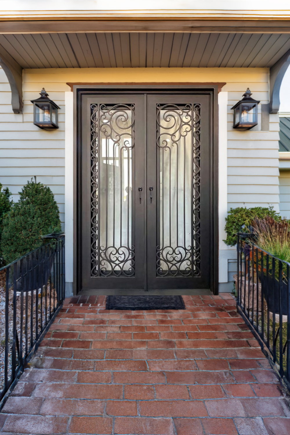 Baroque Scroll Iron Door